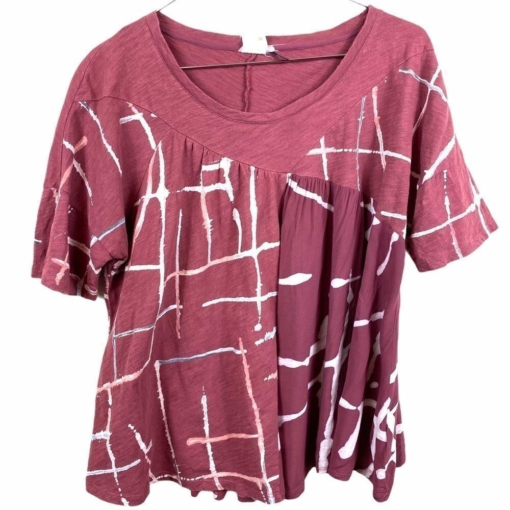 Anthropologie Akemi Kin Top Contrast Panels